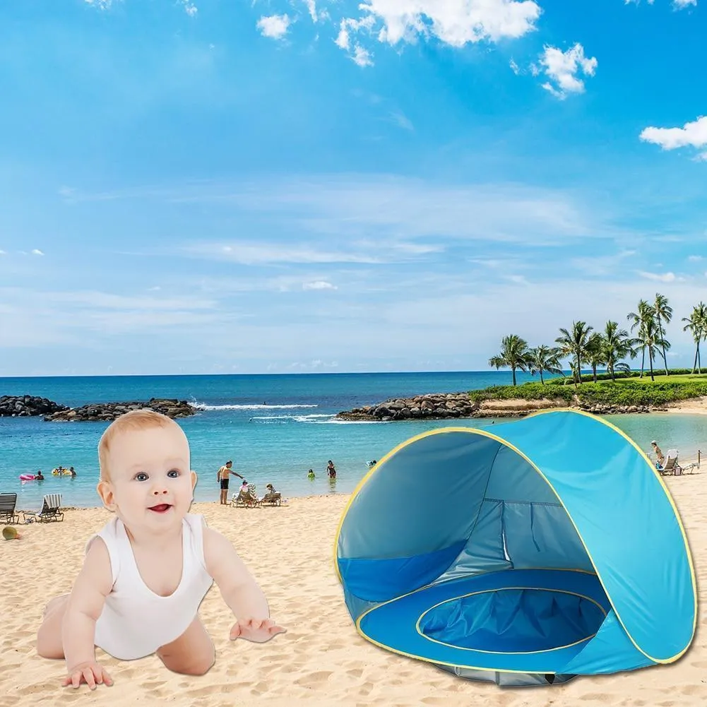 PORTABLE BABY BEACH TENT WITH UV PROTECTION (D1)