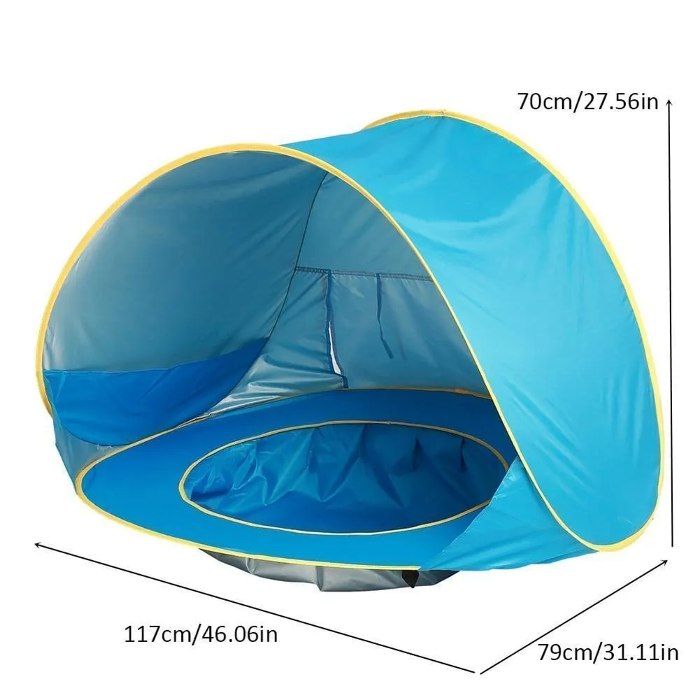 PORTABLE BABY BEACH TENT WITH UV PROTECTION (D1)