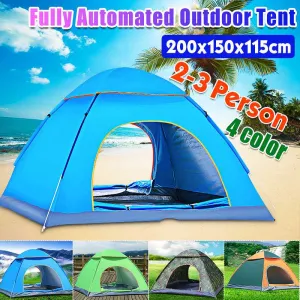 Portable Folding Automatic Double-door Camping Tents