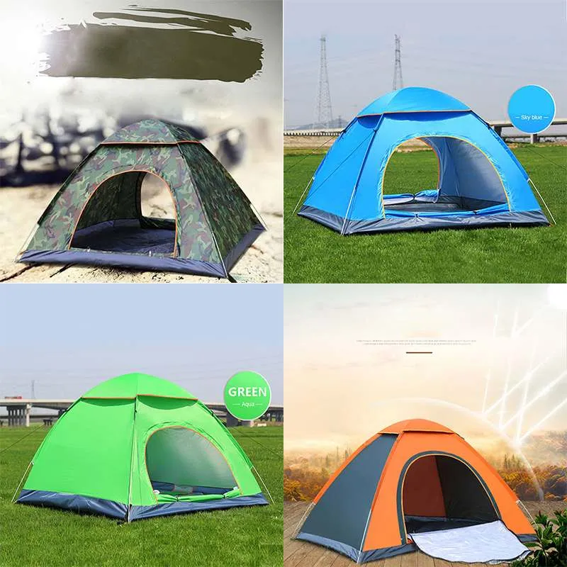 Portable Folding Automatic Double-door Camping Tents