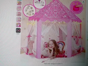 Princess Play Tent for Kids Hot Pink