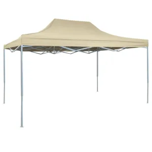 Professional Folding Party Tent 3x4 m Steel Cream