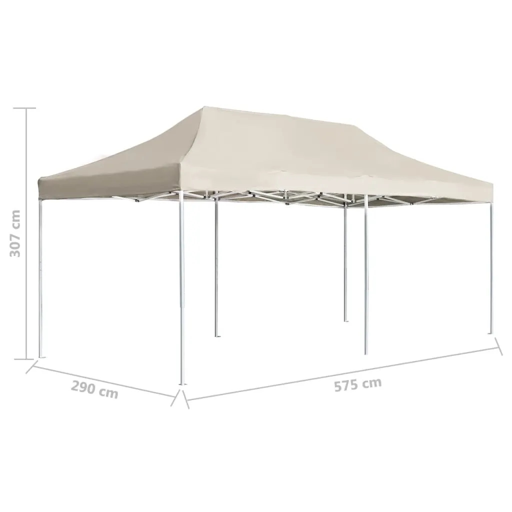 Professional Folding Party Tent Aluminium 6x3 m Cream