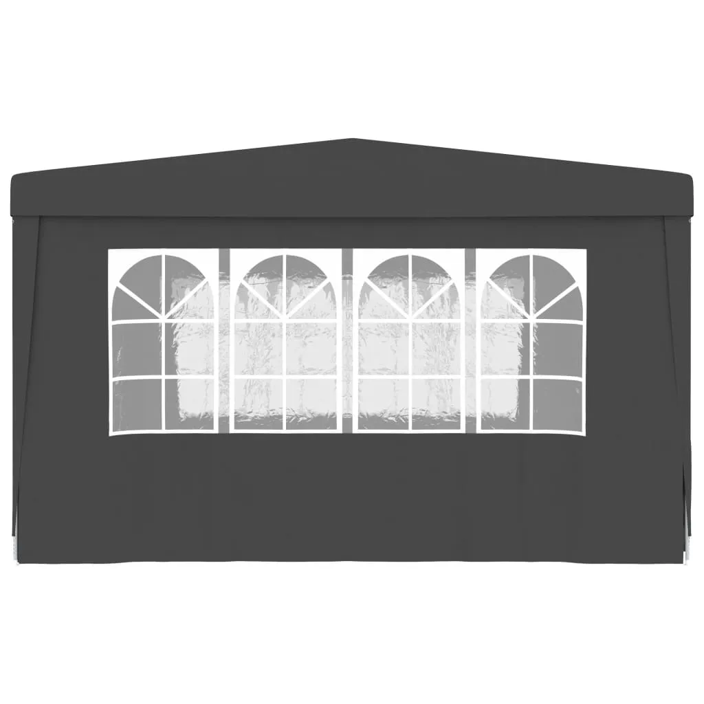 Professional Party Tent with Side Walls 4x4 m Anthracite 90 g/m?