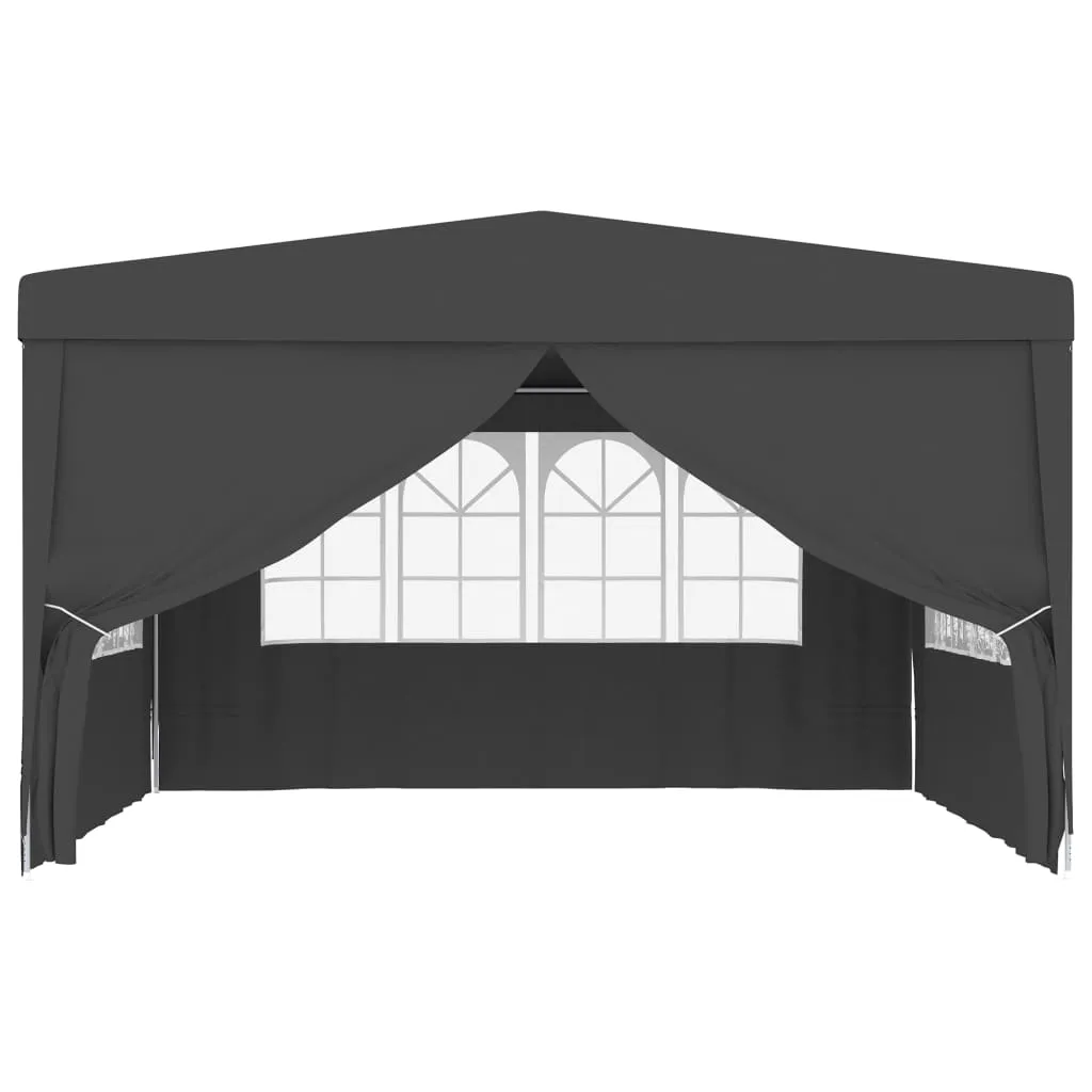 Professional Party Tent with Side Walls 4x4 m Anthracite 90 g/m?