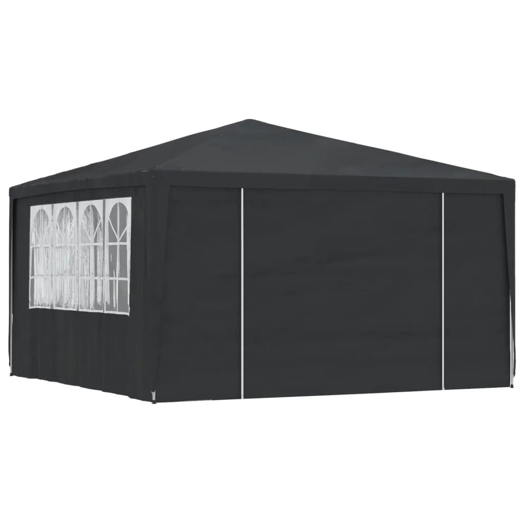 Professional Party Tent with Side Walls 4x4 m Anthracite 90 g/m?