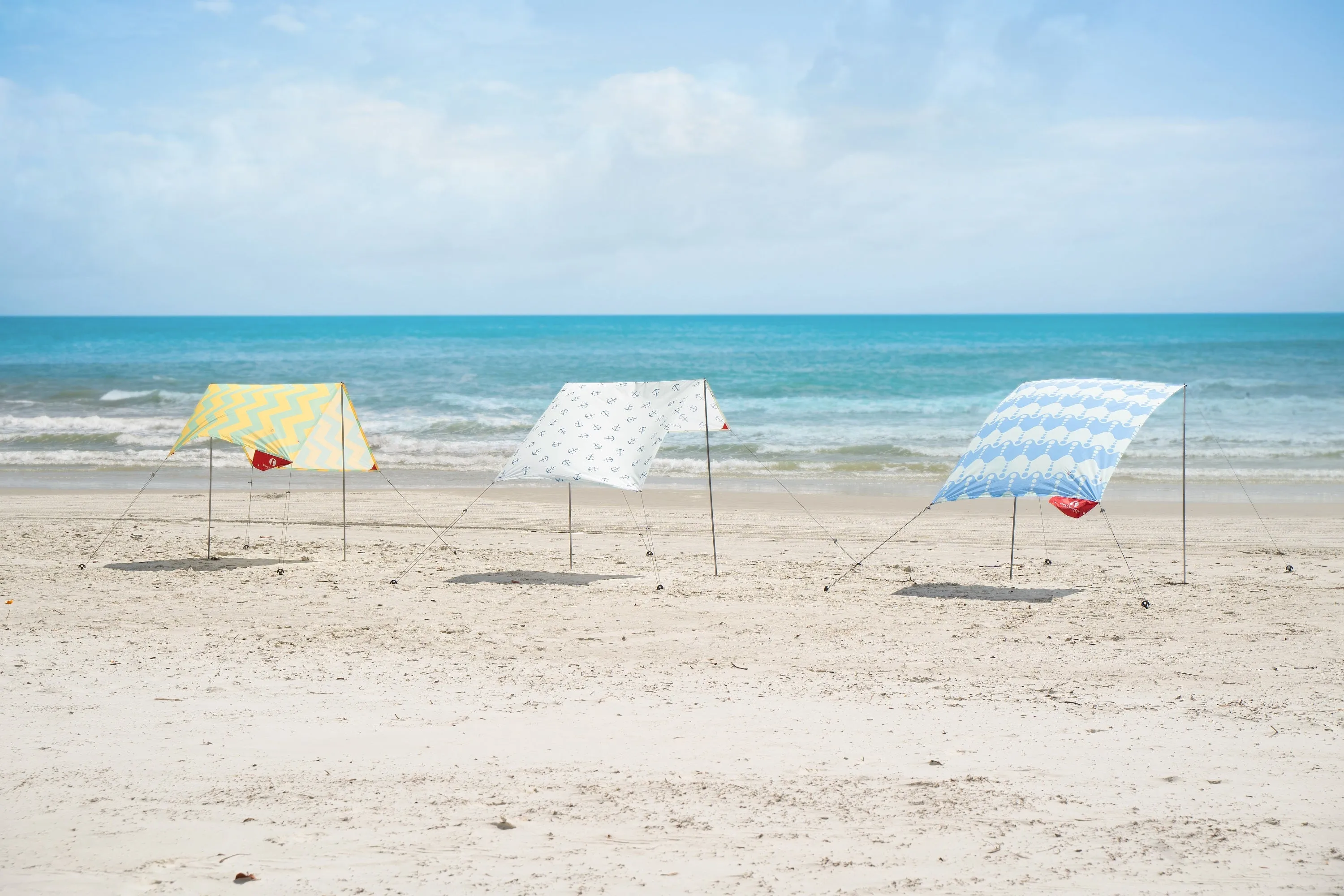 Red Suricata TeePee Beach Tent & Beach Canopy for 1-2 Persons,  UPF50 Sun Beach Shade, Tulum Style Sunshade