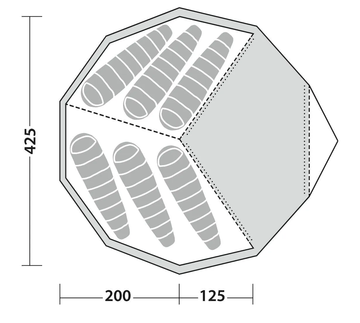 Robens Chinook Ursa Inner Tent - 6 Berth Inner Tent