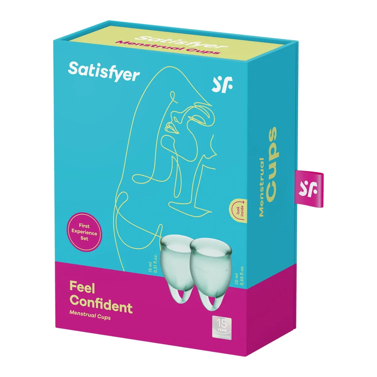 Satisfyer Feel Confident Menstrual Cups Green