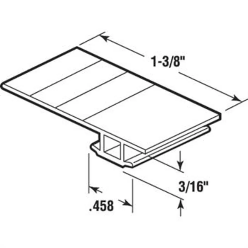 Sliding Patio Screen Door Bug Seal 84" Vinyl With Adjustable Width