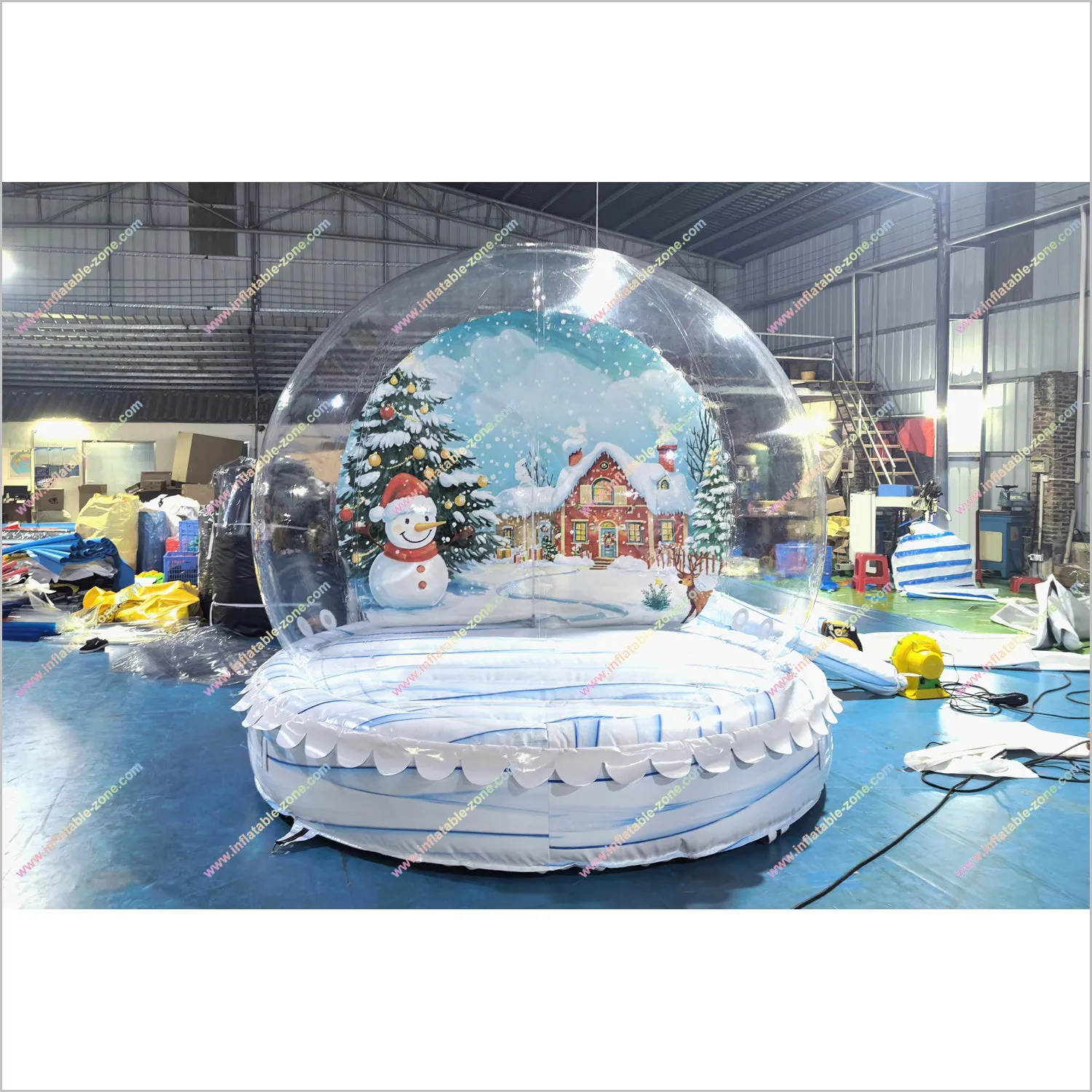 Snowman Globe Inflatable Dome Igloo Bubble Tent Christmas Snow Globes Photo Booth Near Me