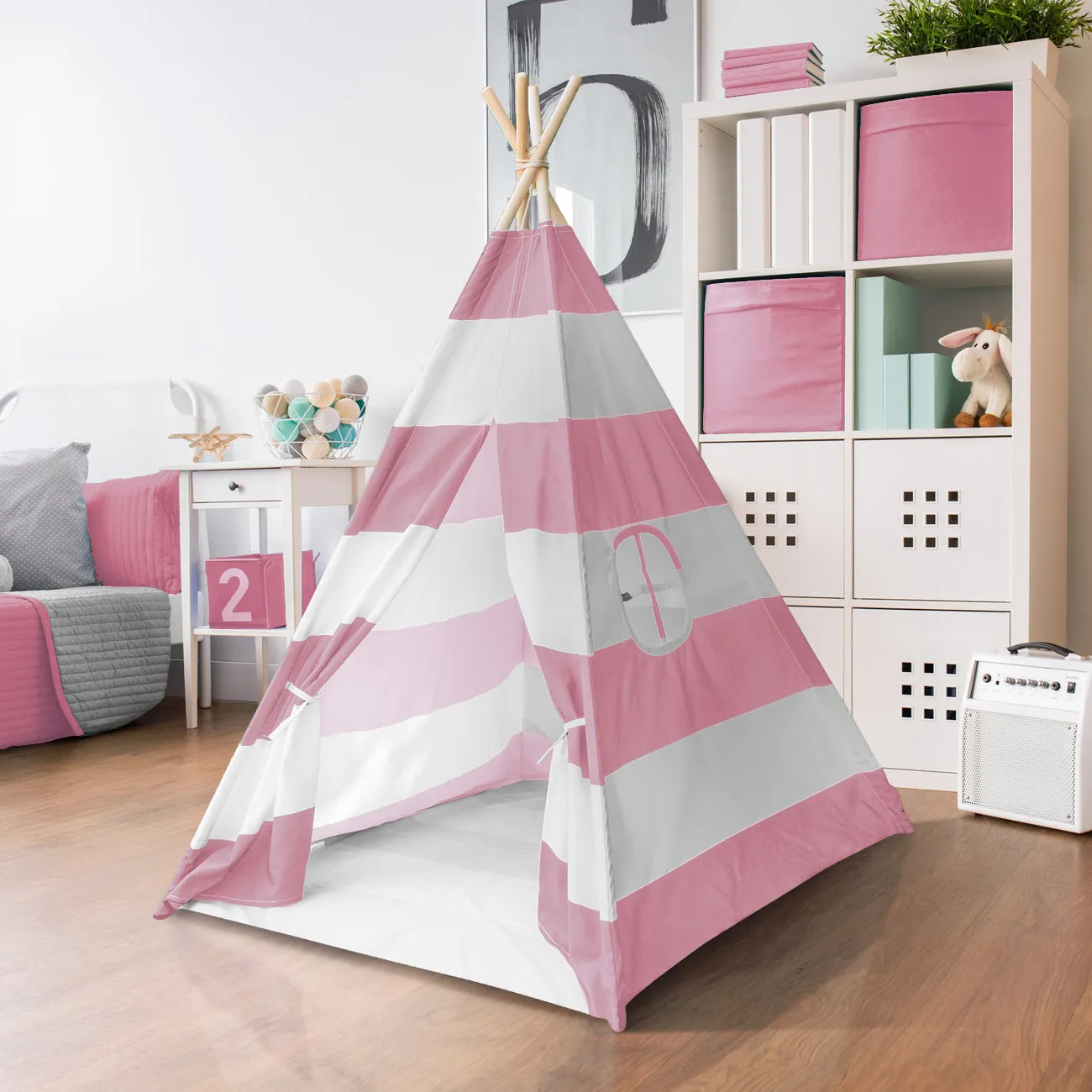 Striped Teepee Tent for Kids