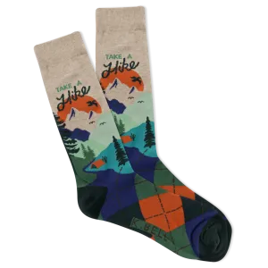 Take A Hike Men's Crew Socks