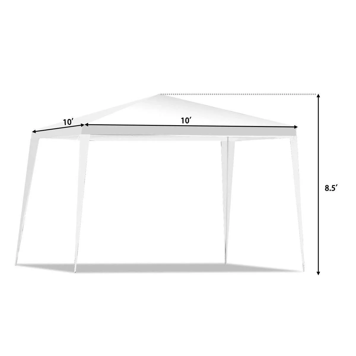 Tangkula 10'x10' Outdoor Patio BBQ Wedding Party Events Heavy Duty Folding Portable Camping Tent