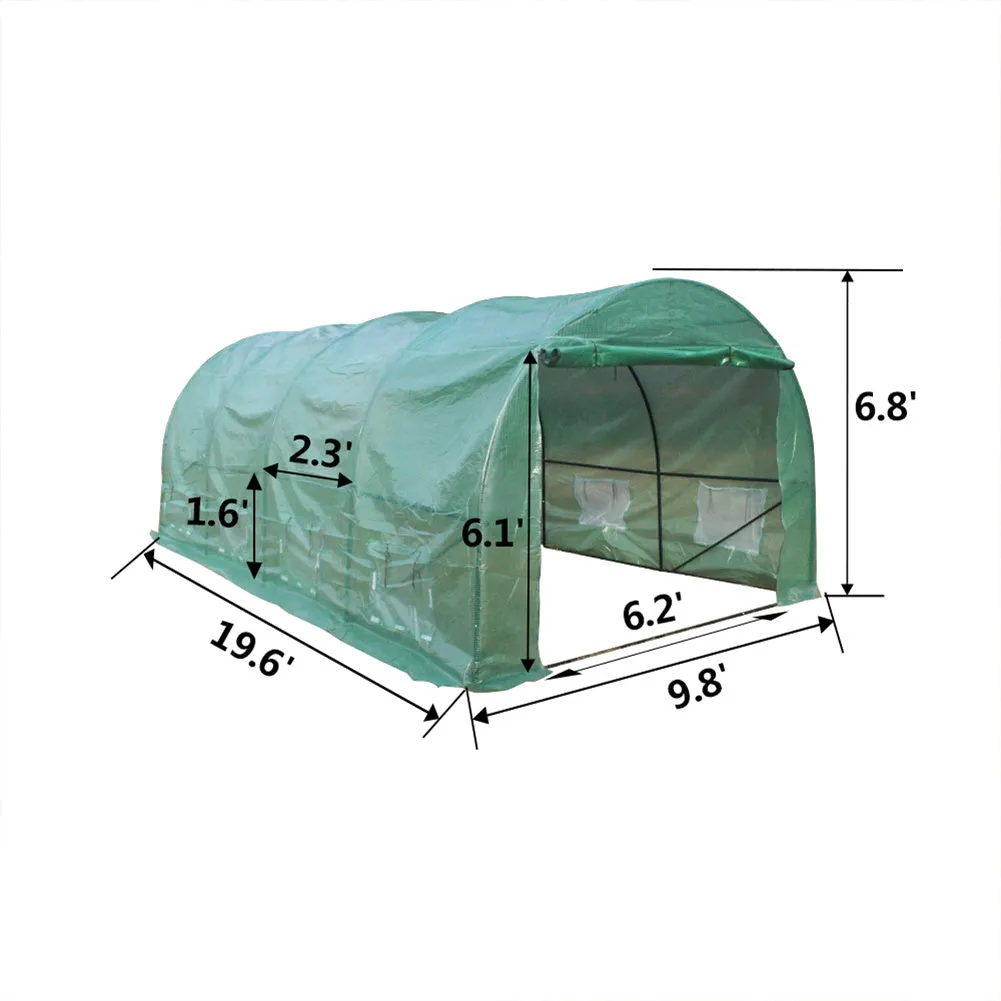 THBOXES 20x10x7inch Greenhouse Plant Growing Dome Tent Easy Setup Indoor Outdoor Greenhouse