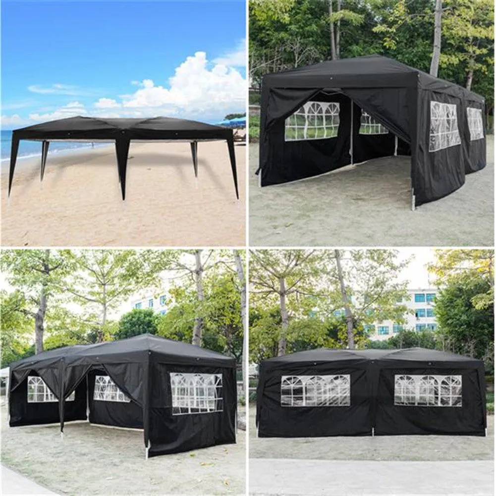 THBOXES Compact Instant Tent Portable Tent Camping Beach Shelter Black