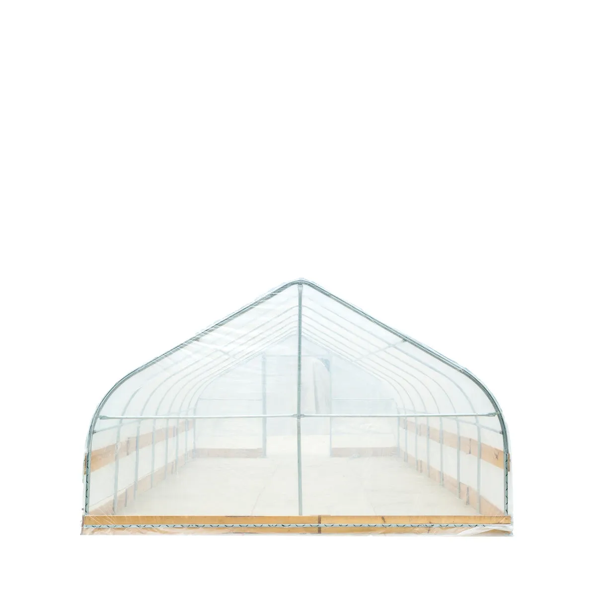 TMG Industrial 12’ x 20’ Tunnel Greenhouse Grow Tent w/6 Mil Clear EVA Plastic Film, Cold Frame, Hand Crank Roll-Up Sides, Peak Ceiling Roof, TMG-GH1220