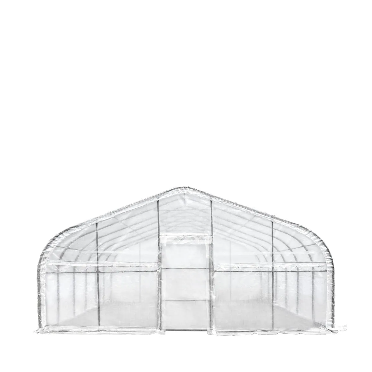 TMG Industrial 20’ x 30’ Tunnel Greenhouse Grow Tent w/12 Mil Ripstop Leno Mesh Cover, Cold Frame, Roll-up Windows, Peak Ceiling Roof, TMG-GH2030