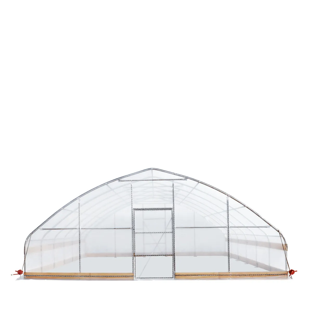 TMG Industrial 25’ x 25’ Tunnel Greenhouse Grow Tent w/6 Mil Clear EVA Plastic Film, Cold Frame, Hand Crank Roll-Up Sides, Peak Ceiling Roof, TMG-GH2525