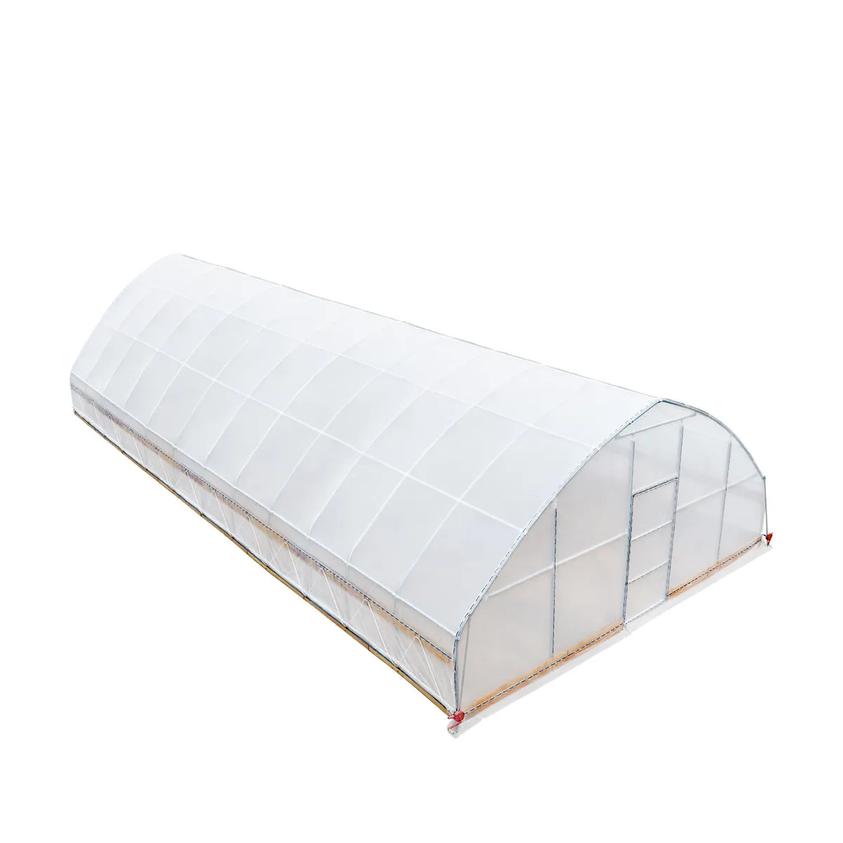 TMG Industrial 25’ x 50’ Tunnel Greenhouse Grow Tent w/6 Mil Clear EVA Plastic Film, Cold Frame, Hand Crank Roll-Up Sides, Peak Ceiling Roof, TMG-GH2550