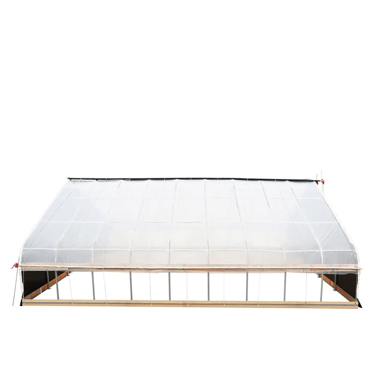 TMG Industrial Pro Series 30’ x 40’ Light Deprivation Two Layer Cover Greenhouse Grow Tent, 6-mil Blackout Tarp and Clear Film, Cold Frame, Hand Crank Roll-Up Sides, Peak Ceiling Roof, TMG-GHD3040