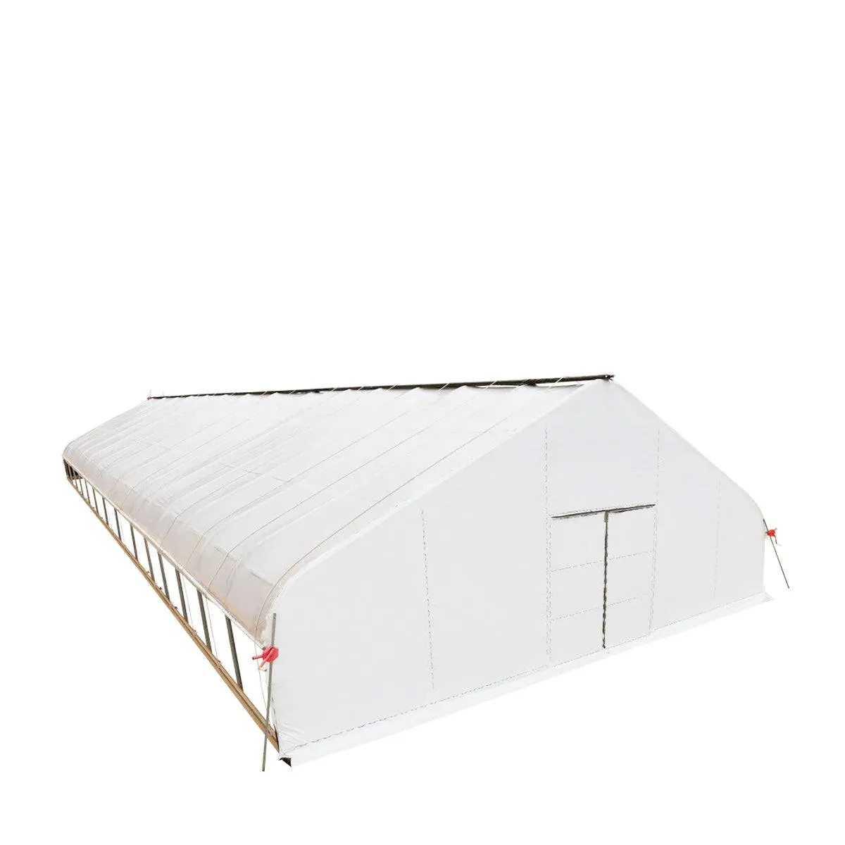 TMG Industrial Pro Series 30’ x 60’ Light Deprivation Two Layer Cover Greenhouse Grow Tent, 6-mil Blackout Tarp and Clear Film, Cold Frame, Hand Crank Roll-Up Sides, Peak Ceiling Roof, TMG-GHD3060