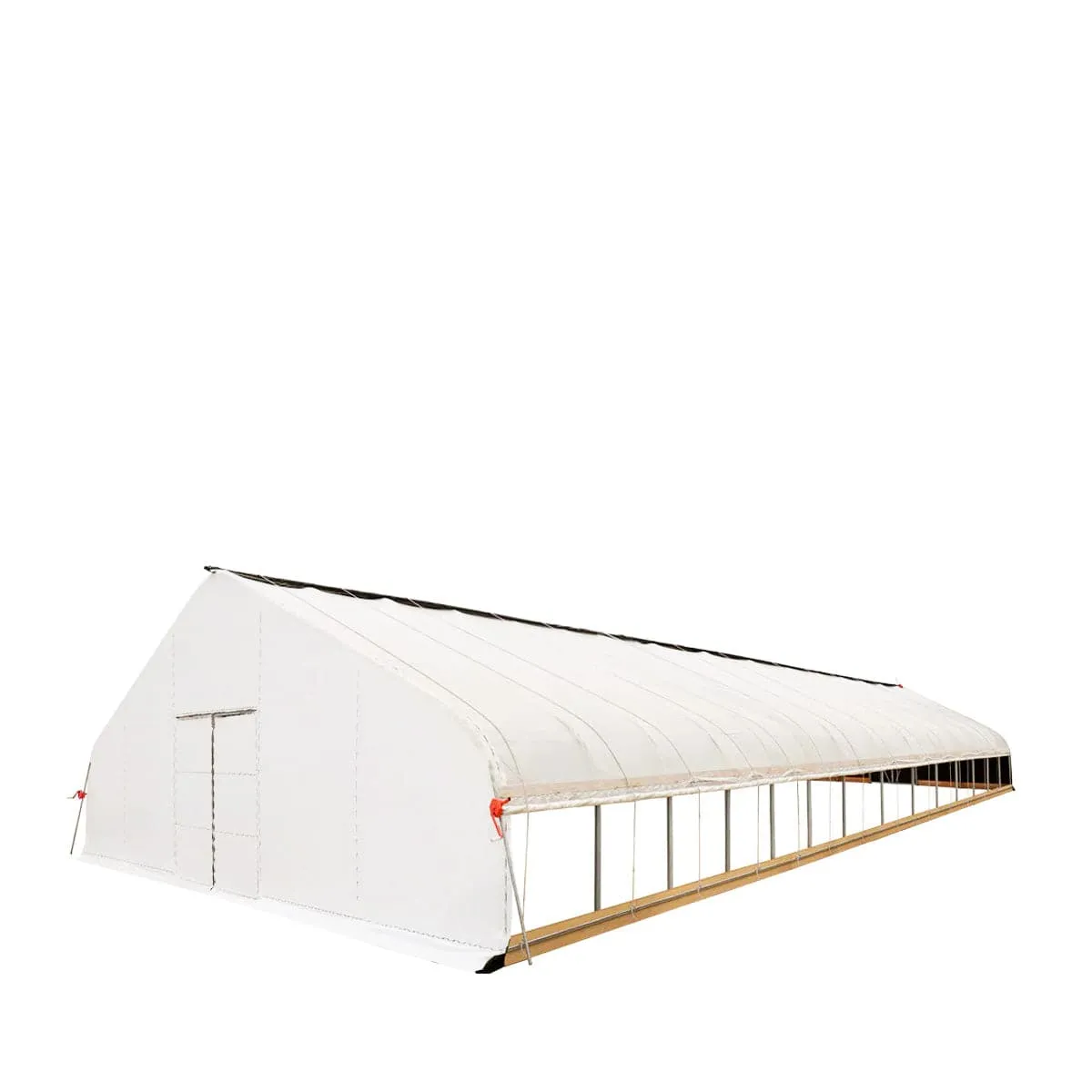 TMG Industrial Pro Series 30’ x 60’ Light Deprivation Two Layer Cover Greenhouse Grow Tent, 6-mil Blackout Tarp and Clear Film, Cold Frame, Hand Crank Roll-Up Sides, Peak Ceiling Roof, TMG-GHD3060