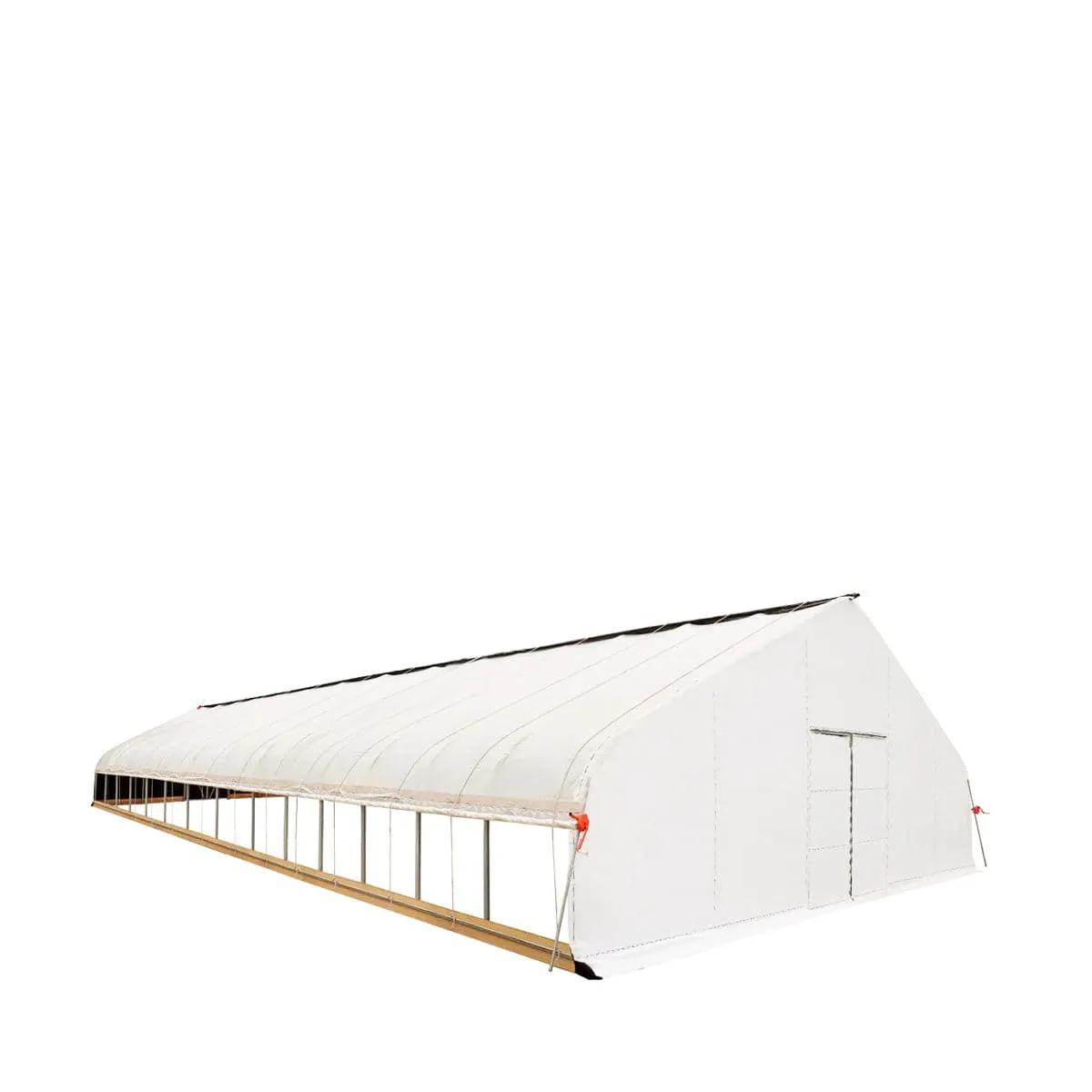 TMG Industrial Pro Series 30’ x 60’ Light Deprivation Two Layer Cover Greenhouse Grow Tent, 6-mil Blackout Tarp and Clear Film, Cold Frame, Hand Crank Roll-Up Sides, Peak Ceiling Roof, TMG-GHD3060