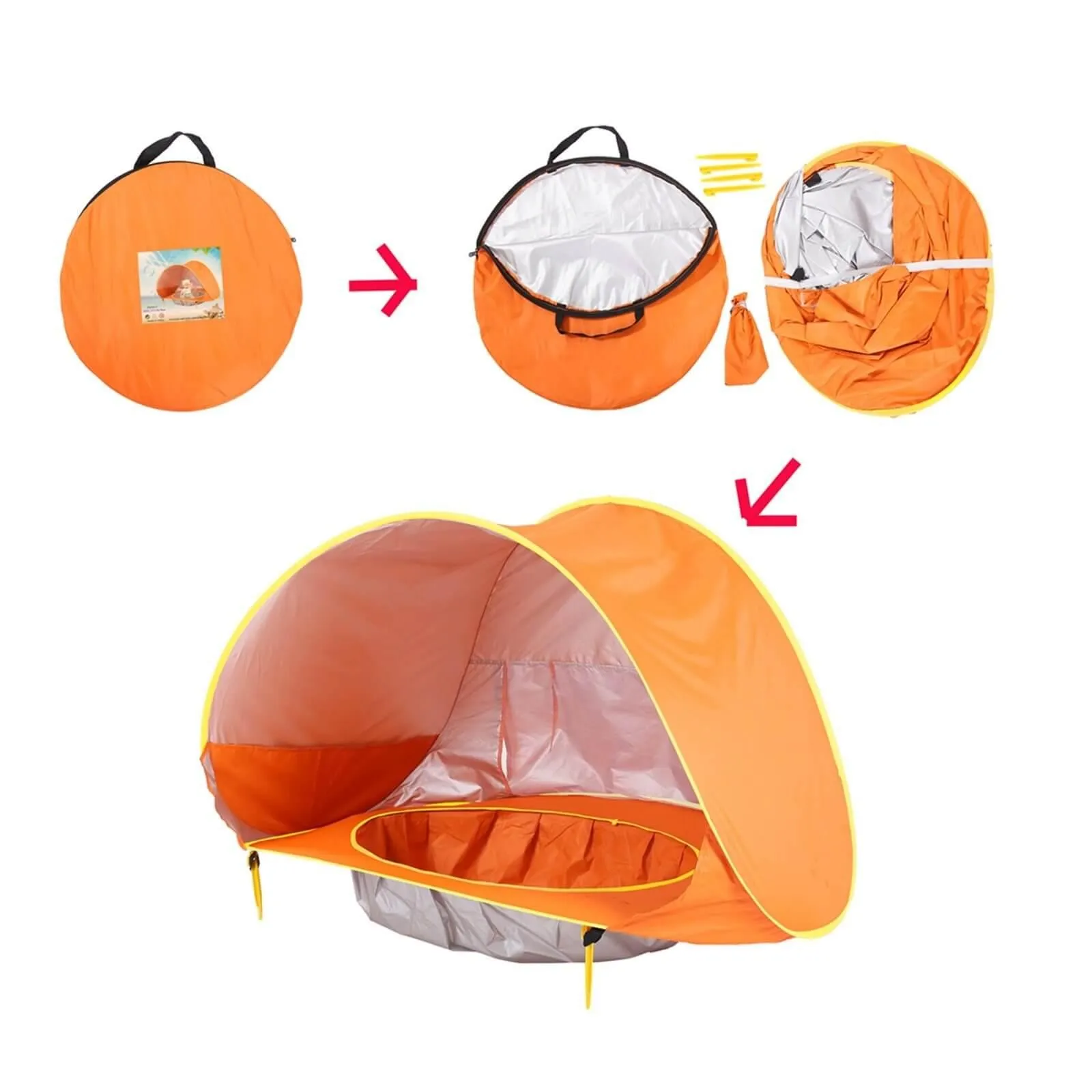 UV-protecting Children Waterproof Beach Tent