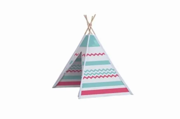 Wooden Tent Teepee Blue-Red John